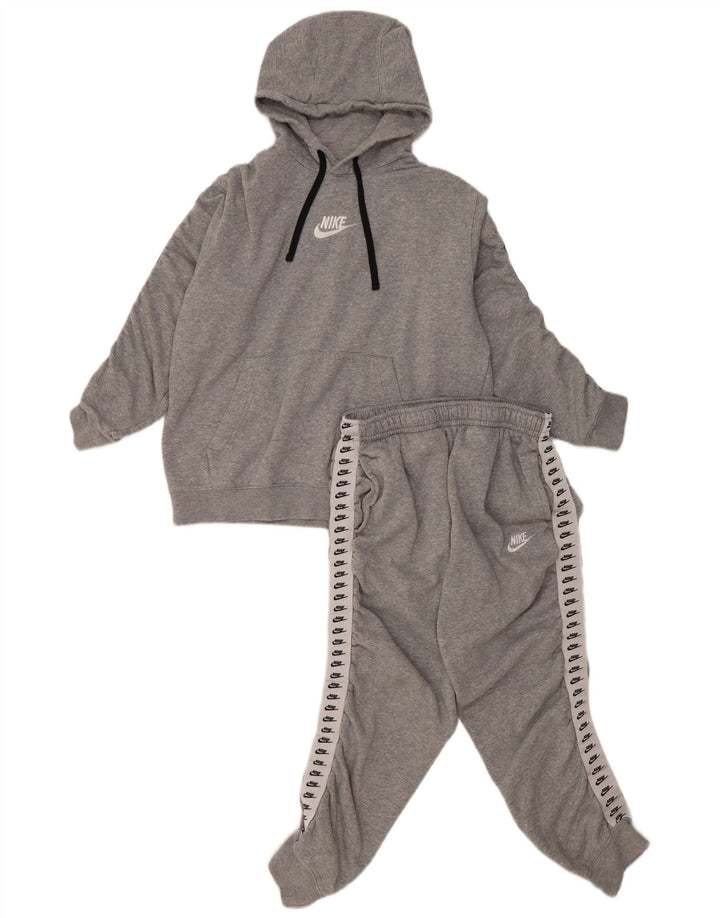 Tuta intera con grafica NIKE da donna UK 14 Cotone color block grigio medio