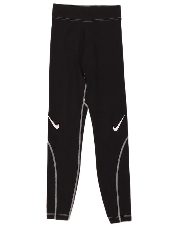 Leggings grafici da donna Nike UK 4 XS neri
