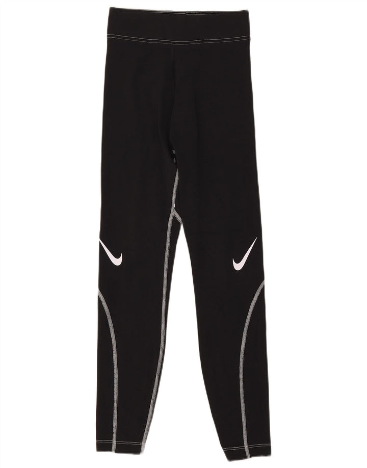 Leggings grafici da donna Nike UK 4 XS neri