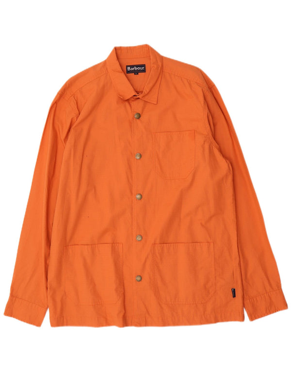 Giacca da uomo Barbour Utility UK 40 Large Orange Cotton