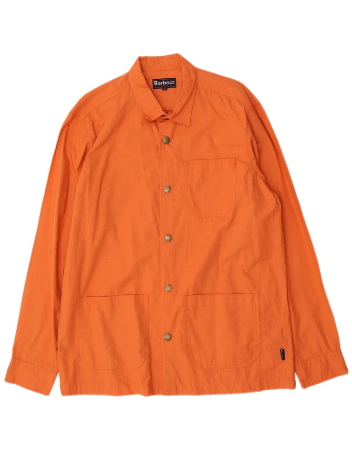 Giacca da uomo Barbour Utility UK 40 Large Orange Cotton
