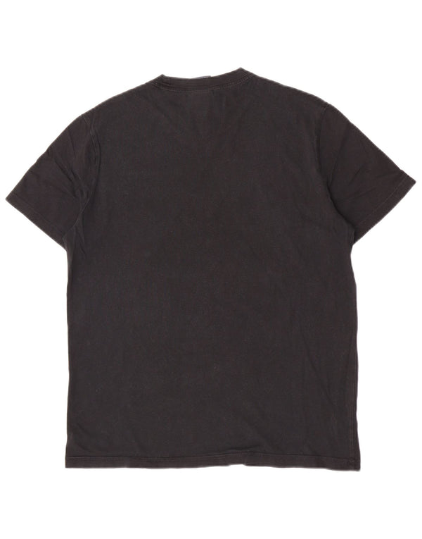 T-shirt da uomo Champion Top Small in cotone color block nero
