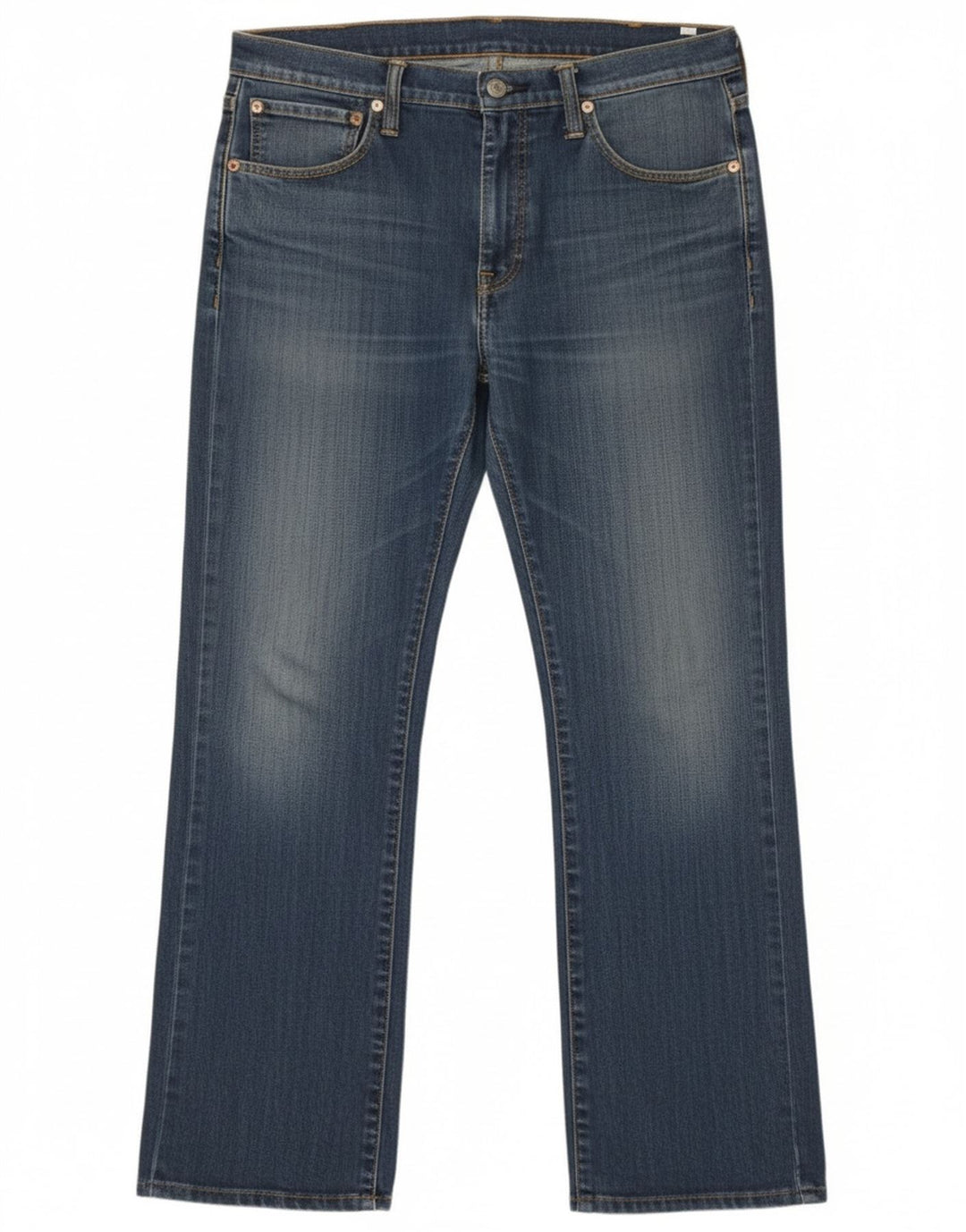 Levi's Uomo 527 Jeans Bootcut W36 L32 Cotone Blu