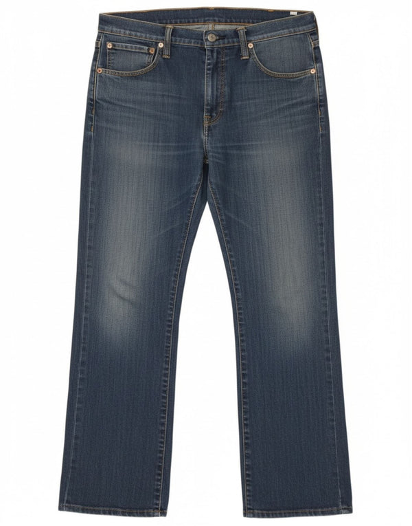 Levi's Uomo 527 Jeans Bootcut W36 L32 Cotone Blu