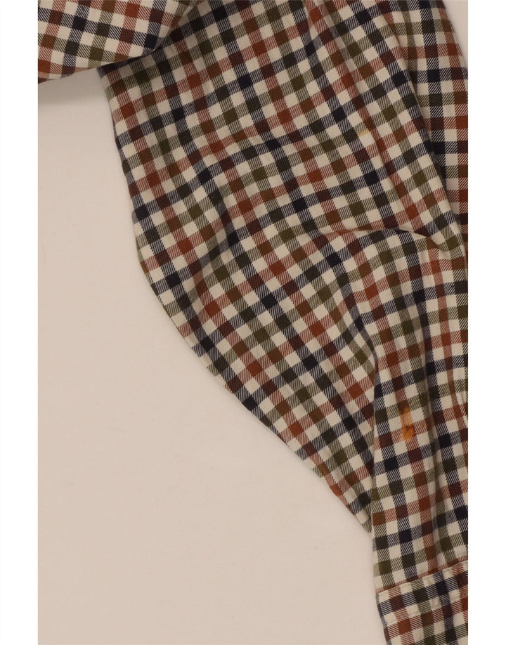 Camicia da uomo Massimo Dutti in cotone a quadri grandi multicolore