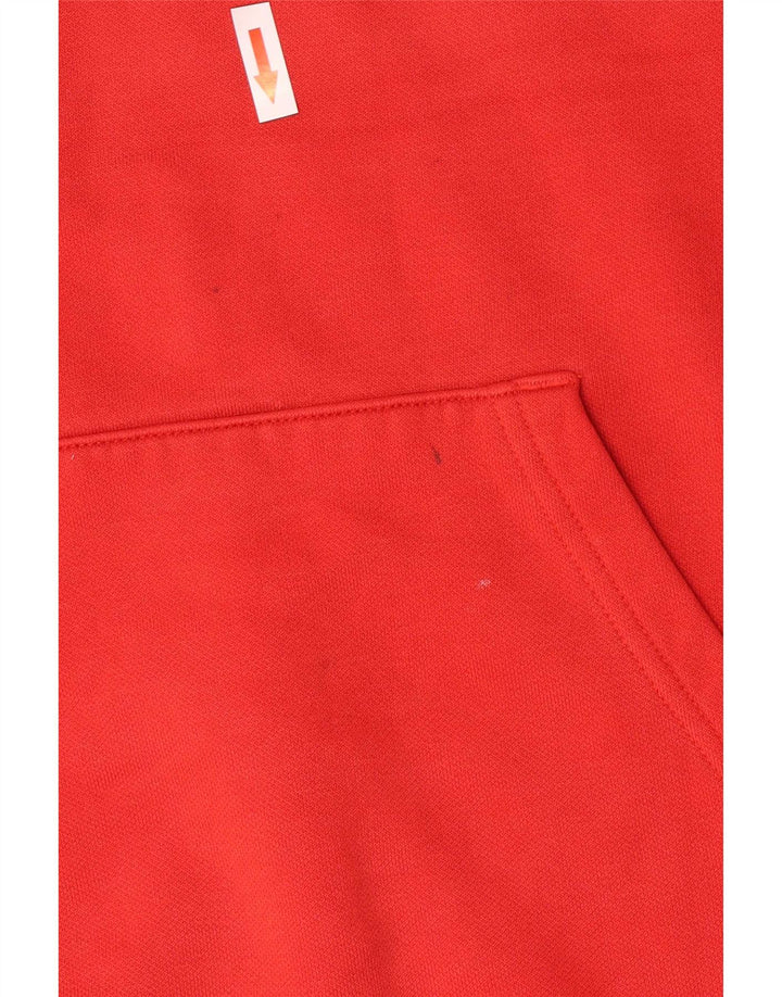 Felpa con cappuccio grafica da uomo Puma Large rossa