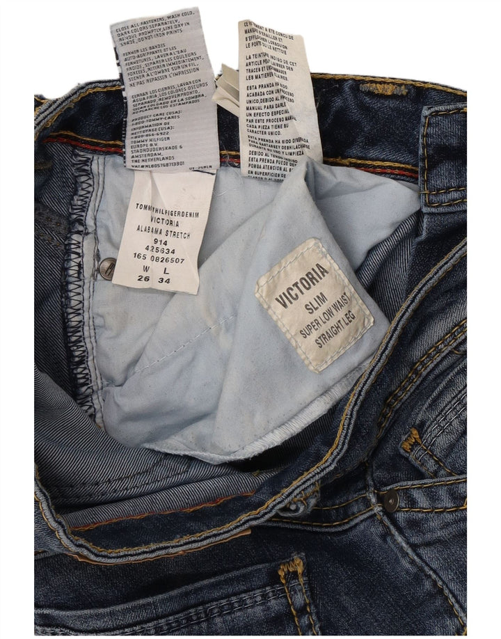 TOMMY HILFIGER Jeans dritti super bassi Victoria da donna W26 L34 Blu