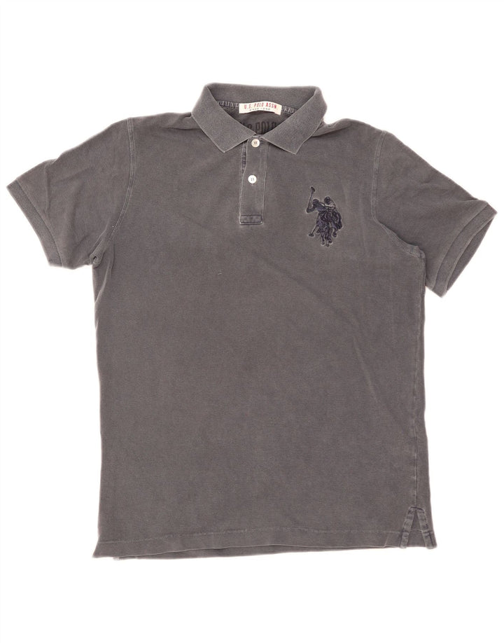Polo Assn. degli Stati Uniti Polo da uomo in cotone grigio medio