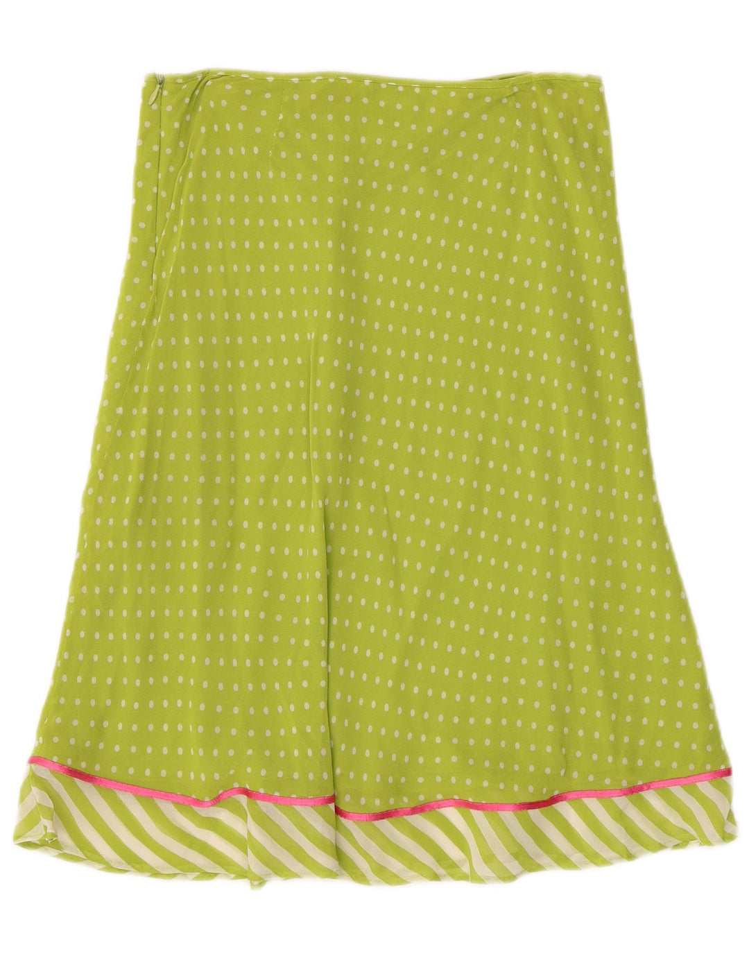 Blugirl Gonna a trapezio da donna Blumarine IT 42 Media W28 Verde a pois