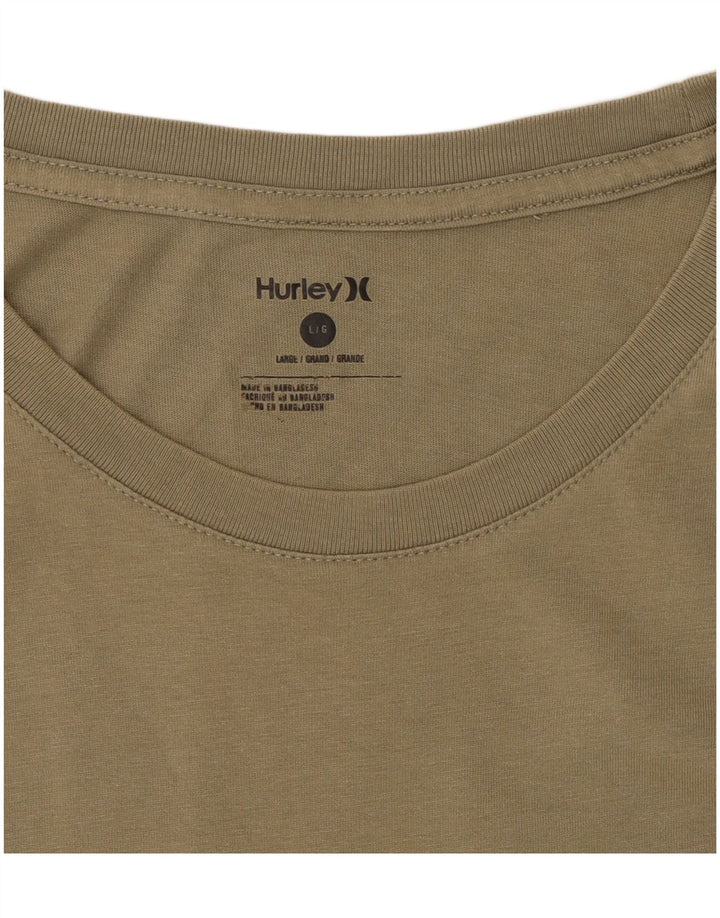 T-shirt grafica da uomo Hurley Top Large color kaki