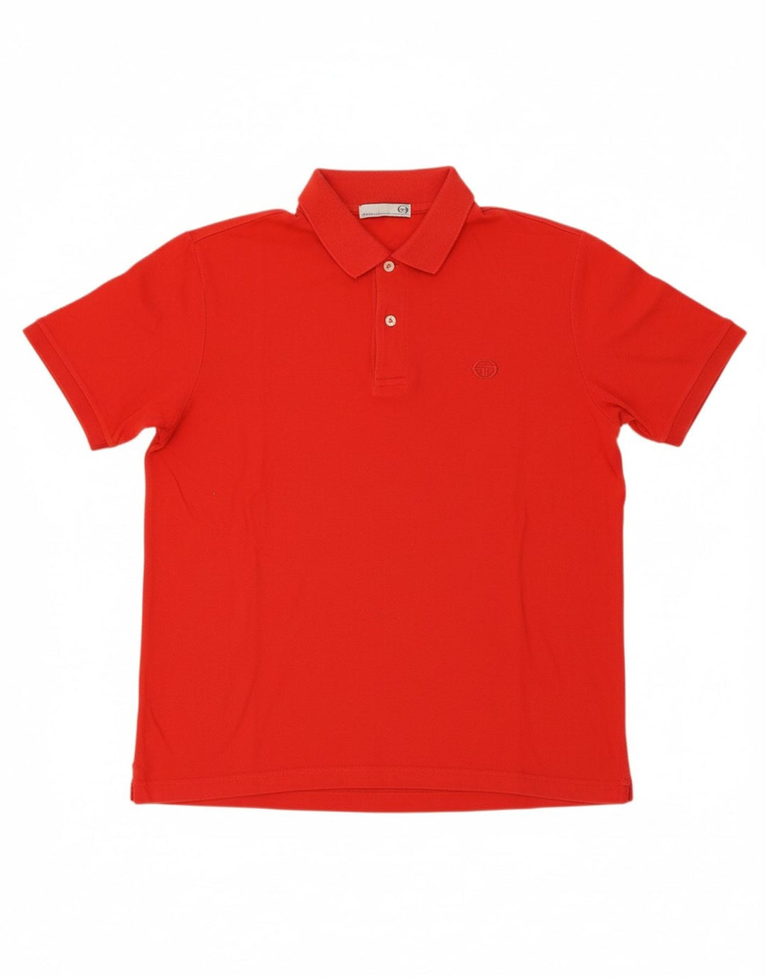 SERGIO TACCHINI Mens Milano Polo Shirt IT 50 Medium Red Cotton