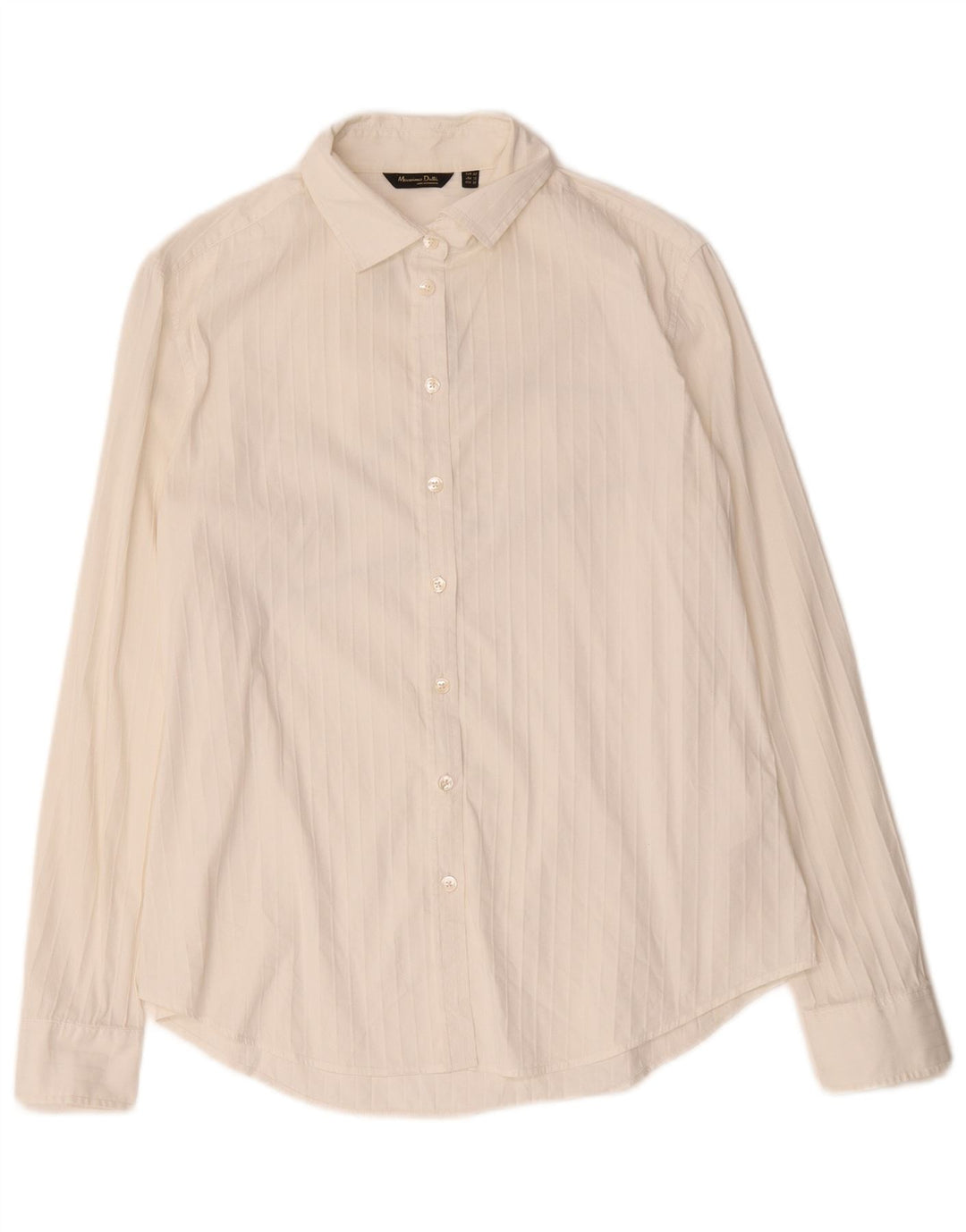 Camicia da donna Massimo Dutti EU 42 Cotone a righe grandi bianche