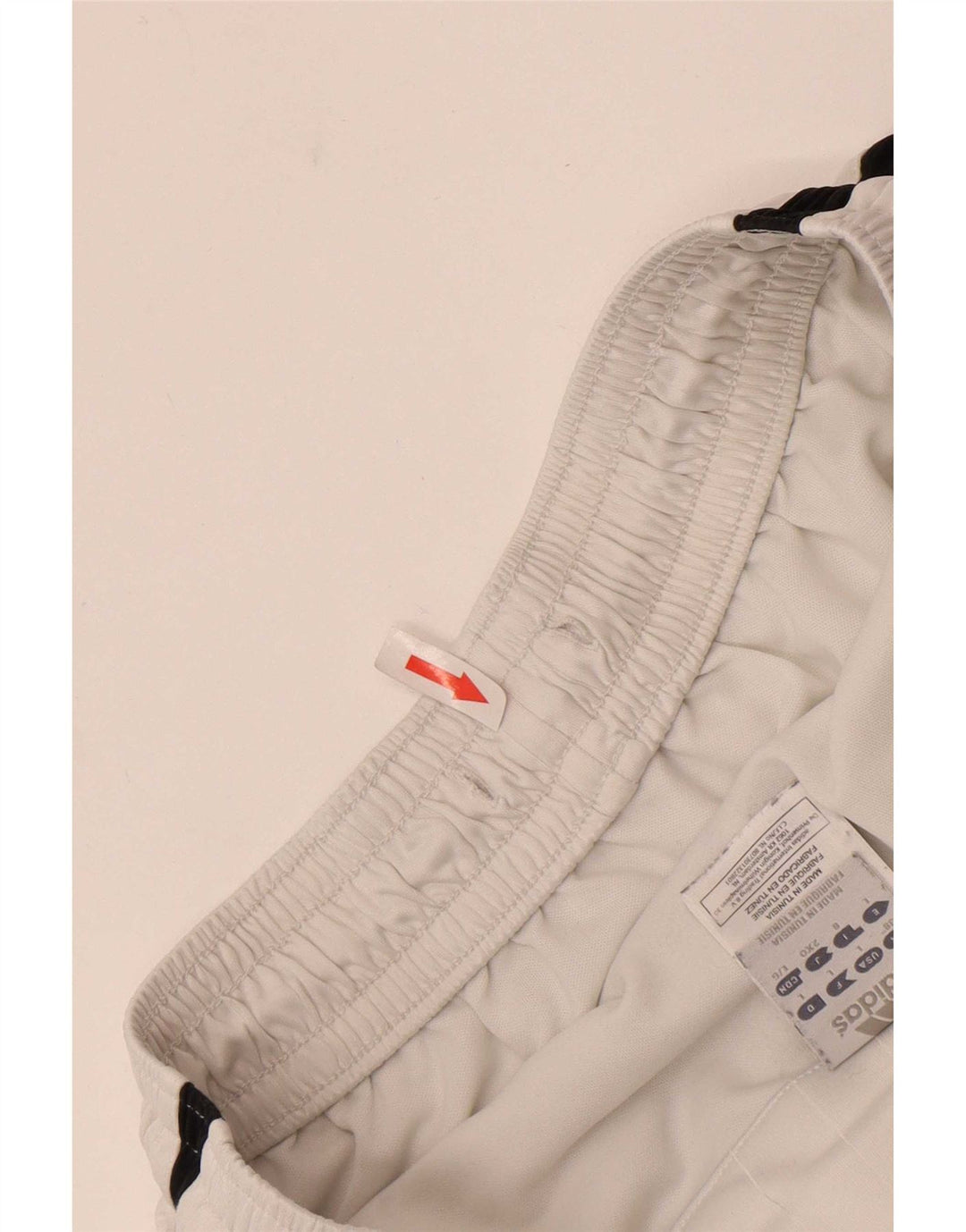Pantaloncini sportivi Adidas da uomo XL in poliestere color block bianco