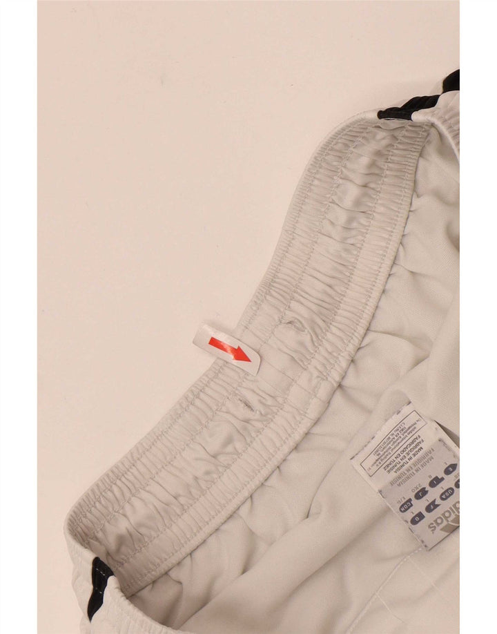 Pantaloncini sportivi Adidas da uomo XL in poliestere color block bianco