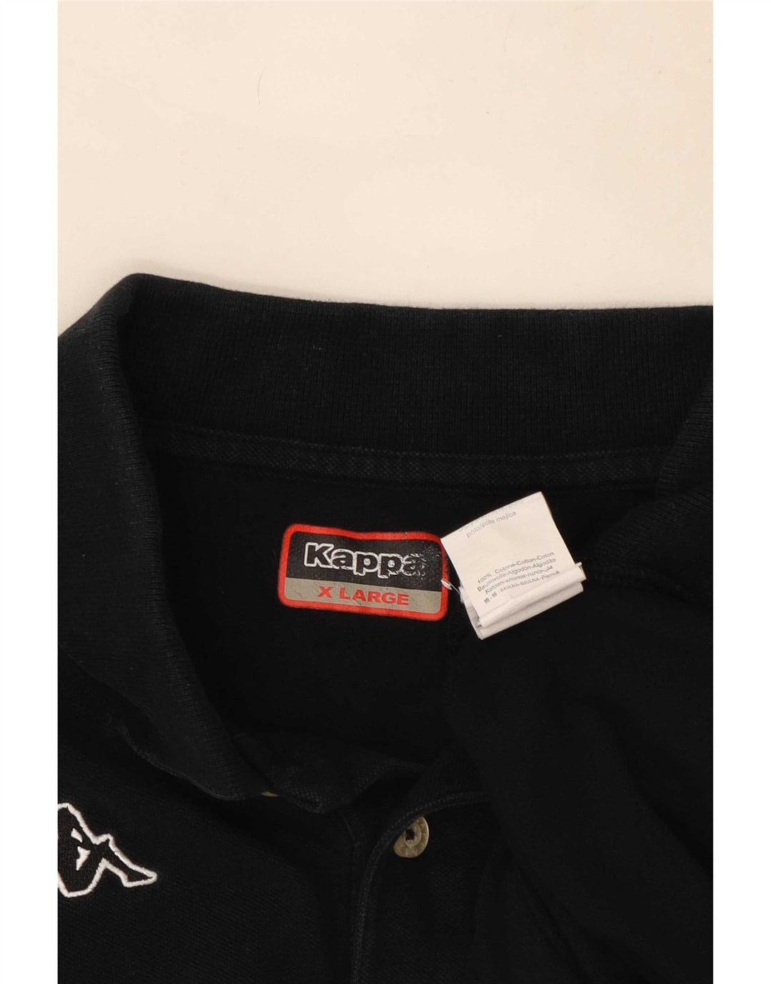 Polo Kappa Uomo XL Cotone Nera