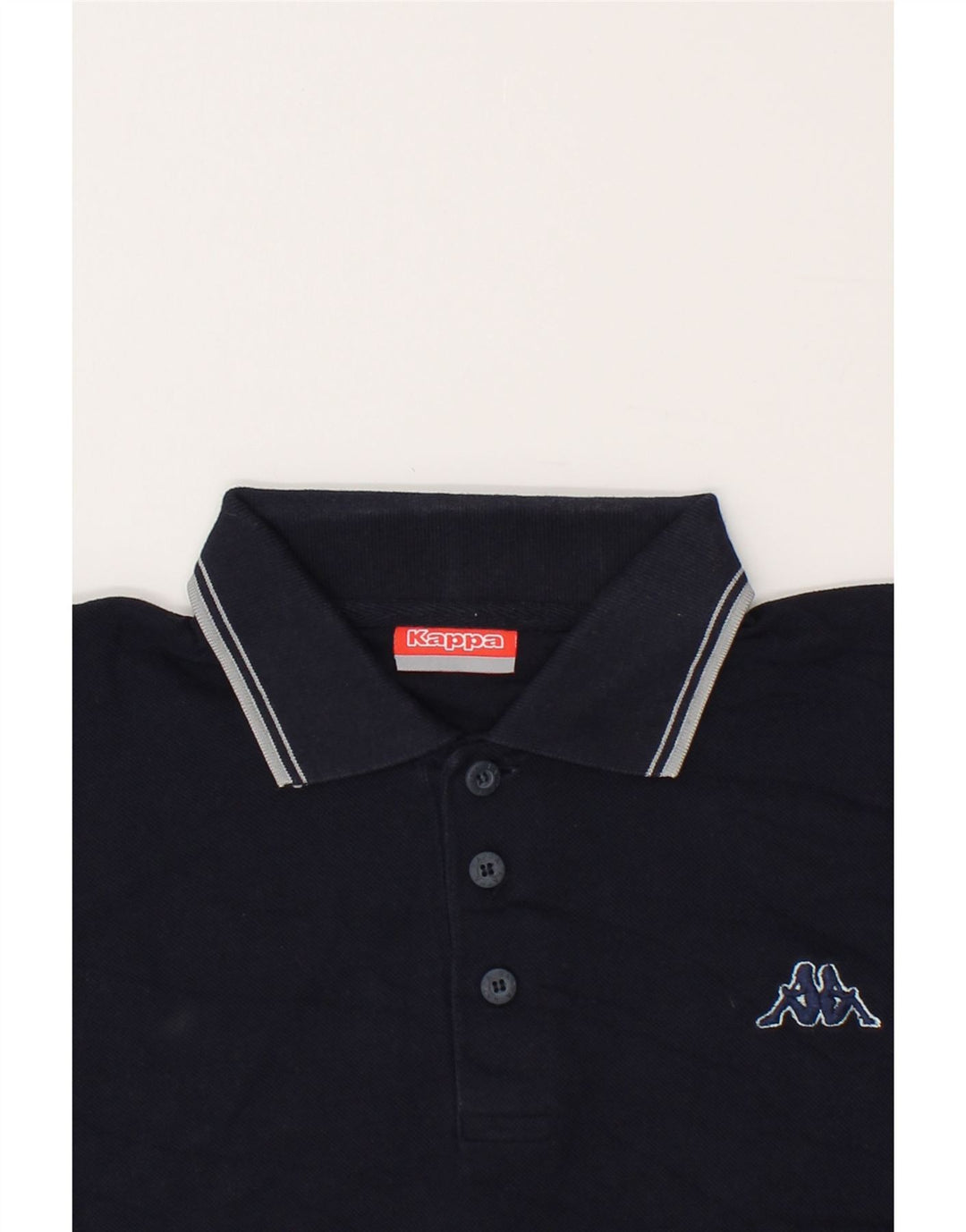 KAPPA Mens Polo Shirt XL Navy Blue Cotton Vintage Kappa and Second-Hand Kappa from Messina Hembry 