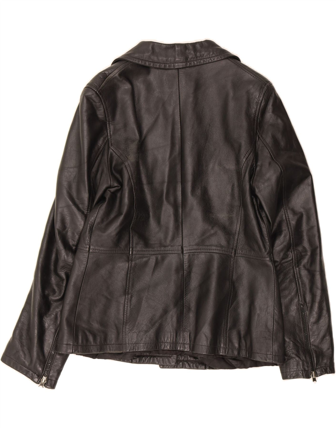 VINTAGE Womens Bomber Jacket UK 14 Medium Black Vintage Vintage and Second-Hand Vintage from Messina Hembry 