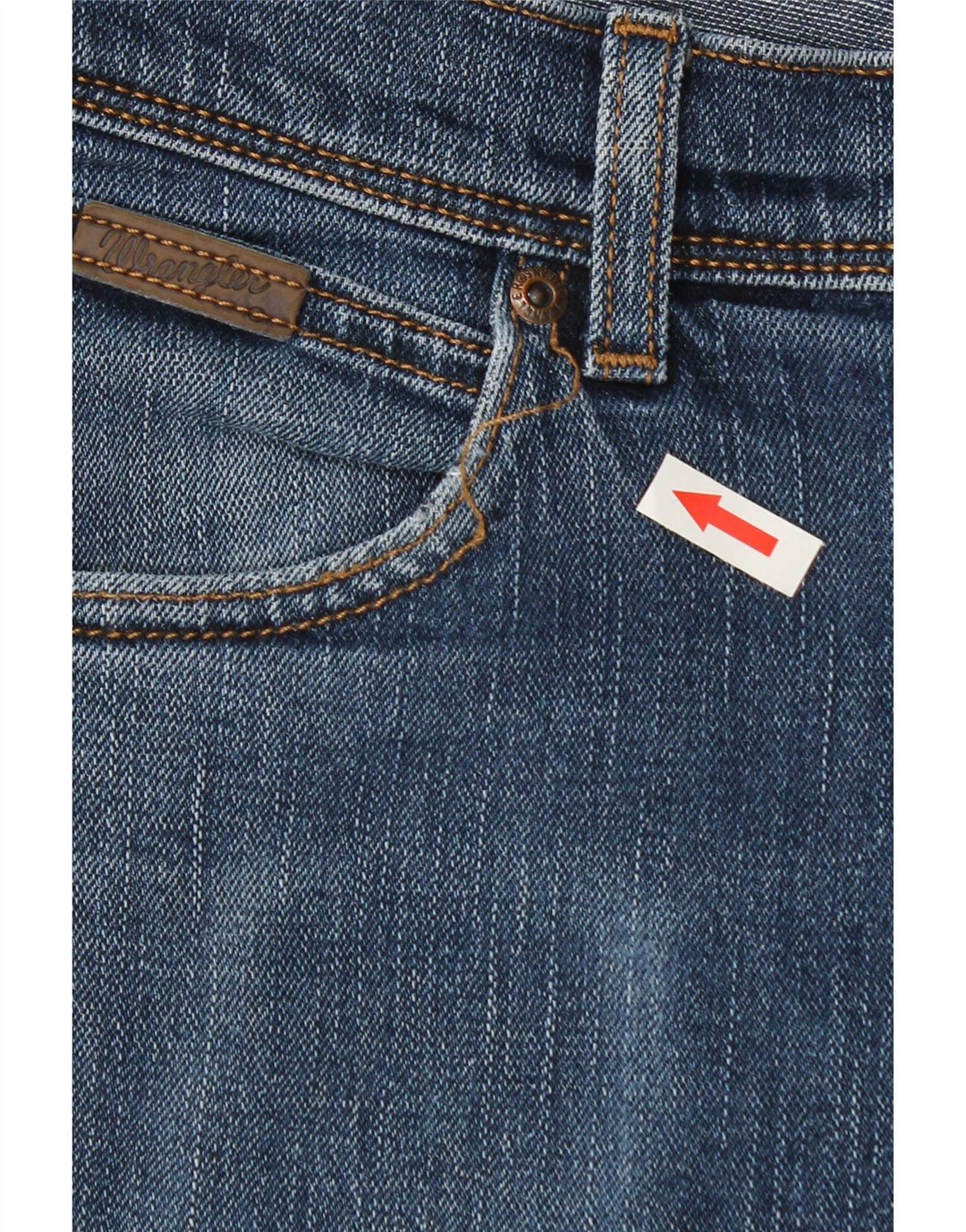 Jeans slim da uomo Wrangler W34 L32 cotone blu