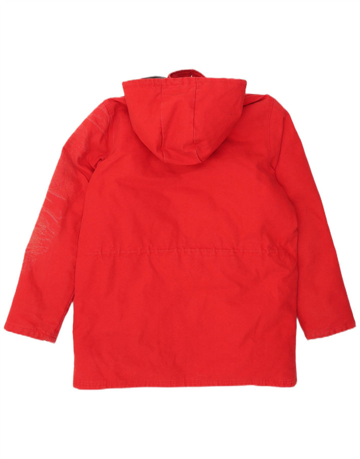Cappotto imbottito con cappuccio da uomo Richlu UK 40 grande cotone rosso