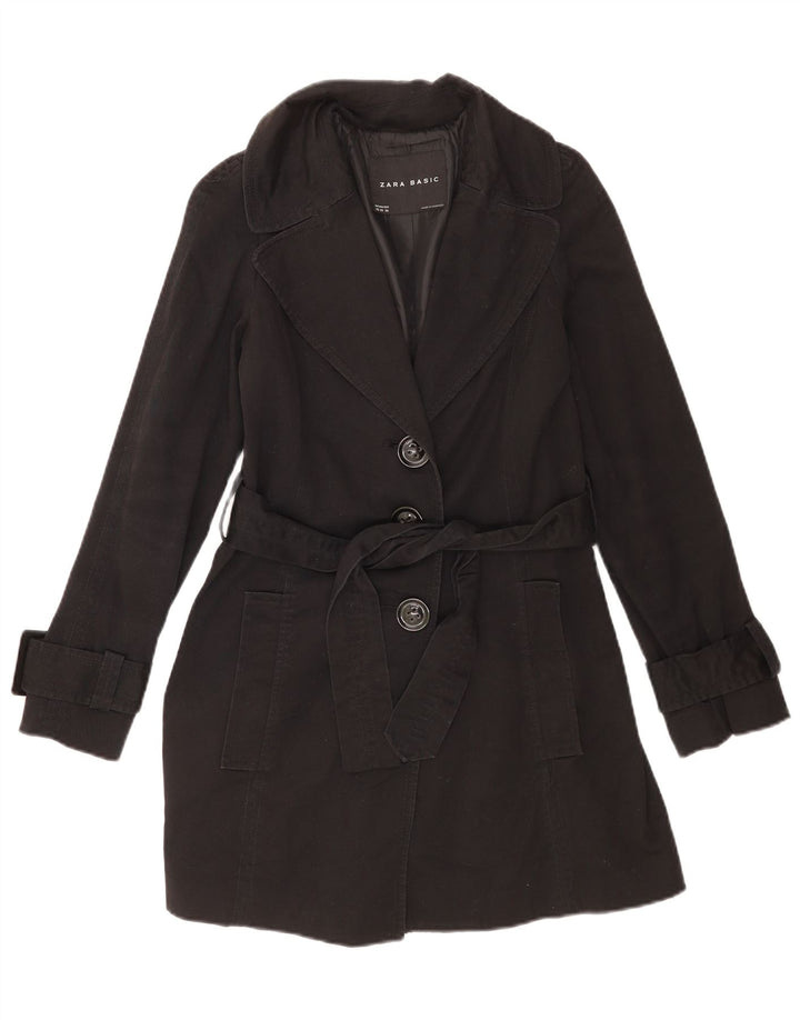 Soprabito Zara da donna UK 6 XS cotone nero