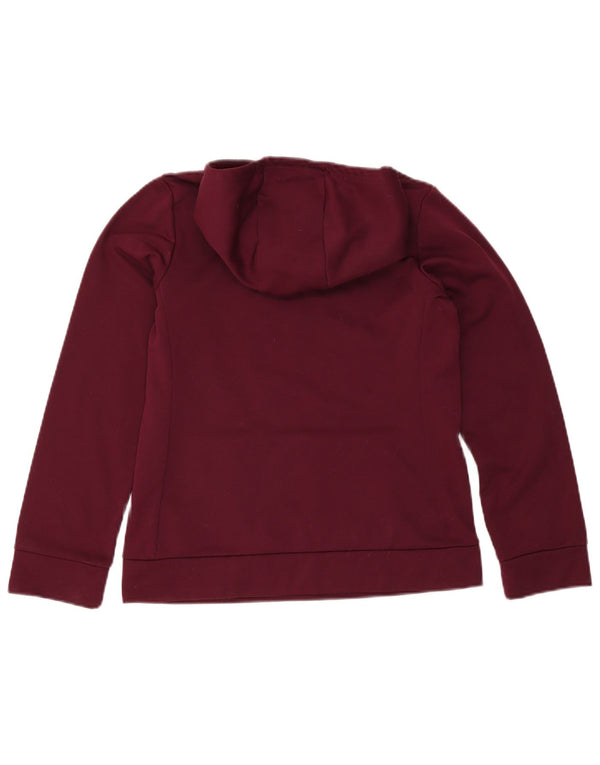 Felpa con cappuccio grafica Nike Dri Fit per ragazze 13-14 anni XL poliestere bordeaux