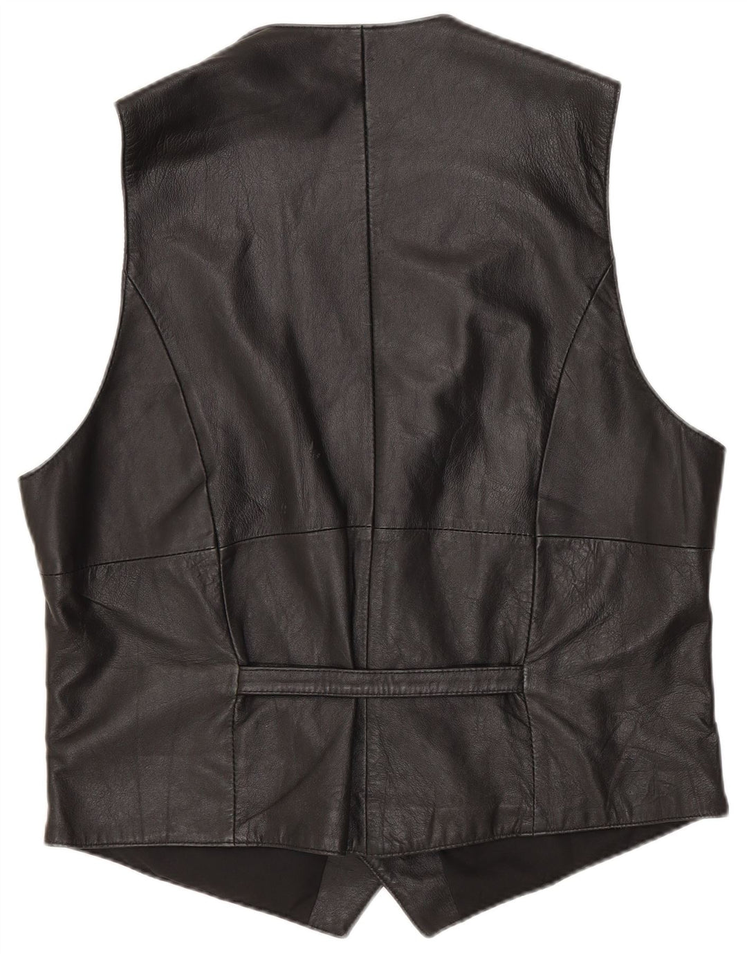 Gilet in pelle da uomo Hide Society EU 48 Pelle nera media