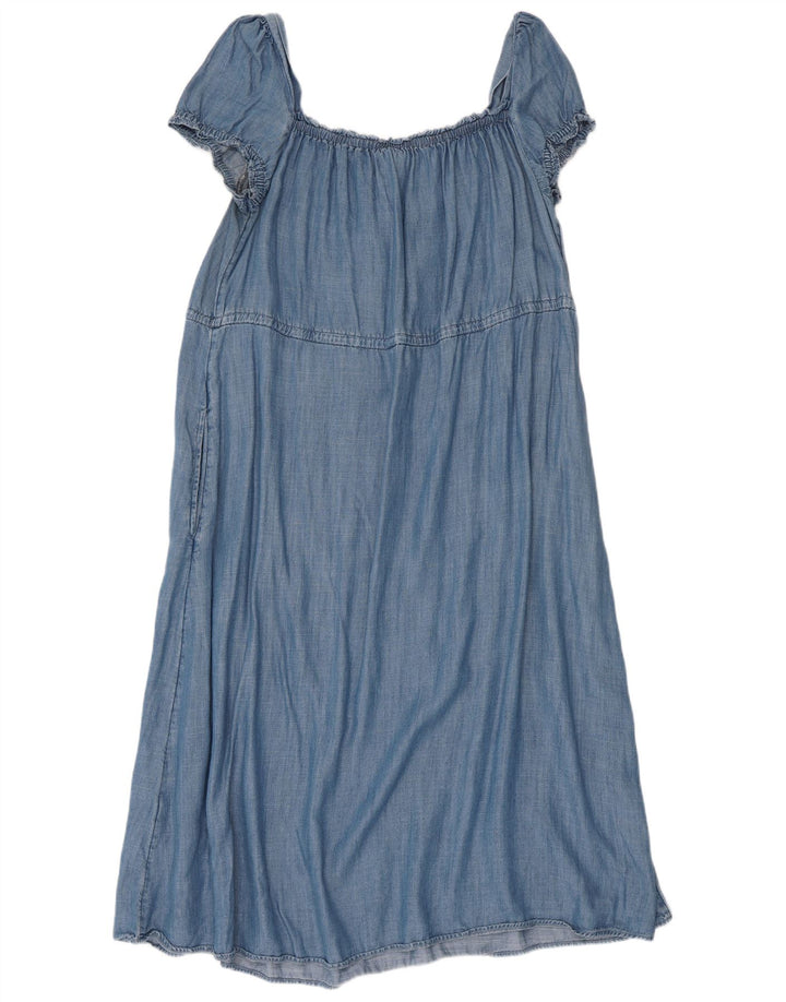 Abito lungo da donna Marks & Spencer UK 16 Large Lyocell blu