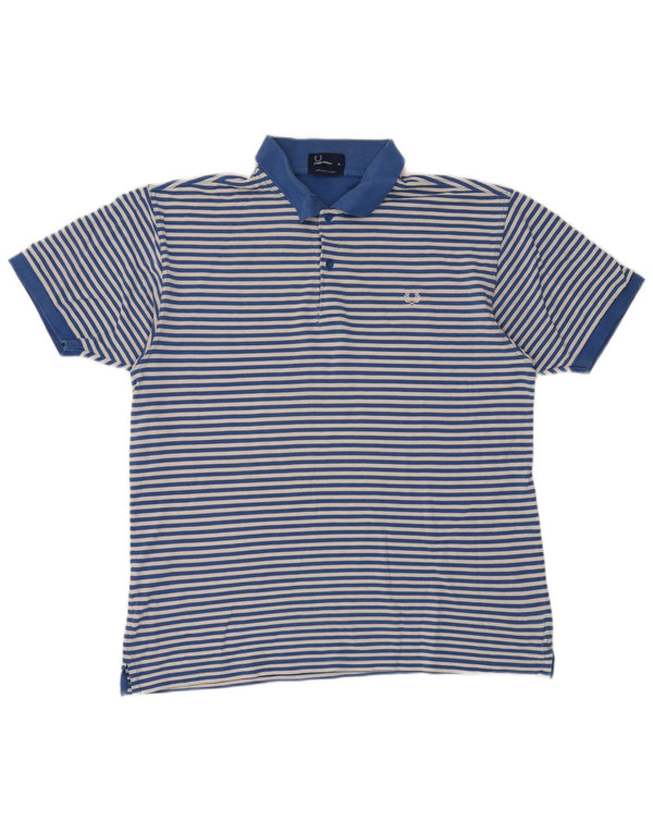 Polo da uomo Fred Perry XL in cotone a righe blu