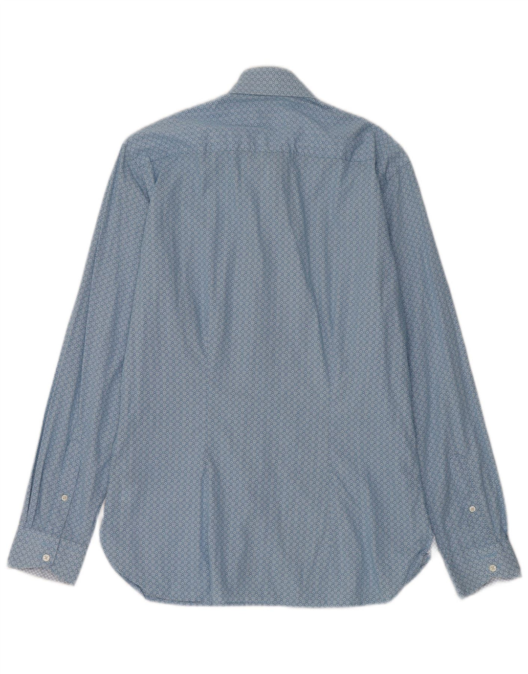 Camicia da uomo Ted Baker taglia 15 1/2 cotone floreale blu medio