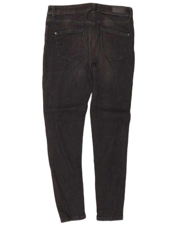 Oltre Jeans skinny da donna UK 10 Small W30 L28 Cotone nero
