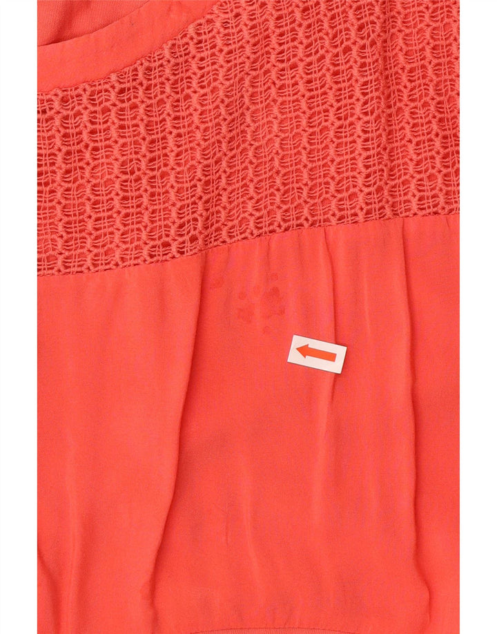 Desigual Donna Camicetta Top UK 20 2XL Rosa Cotone