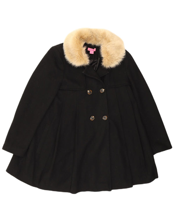 Cappotto da principessa da donna Monsoon UK 12 Lana nera media