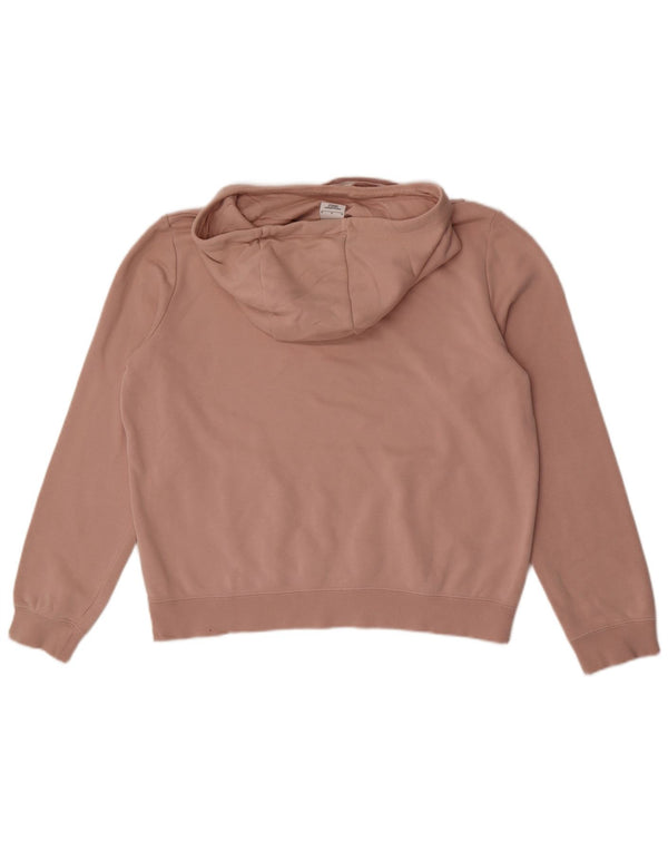 Maglia con cappuccio da donna Nike UK 14 cotone rosa medio