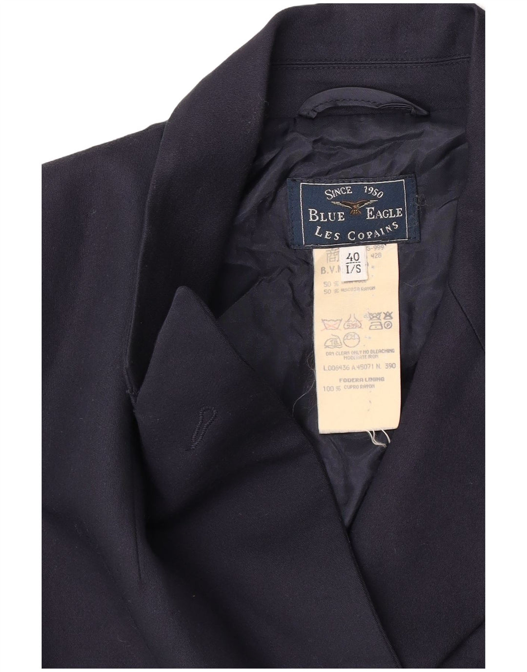 Giacca blazer da donna blu Eagle Les Copains IT 40 piccola blu navy