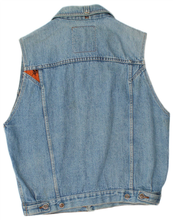 Gilet in denim da uomo Lois UK 38 cotone blu medio