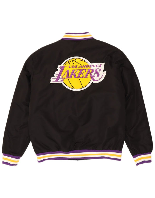 Giacca college da uomo NBA Los Angeles Lakers UK 40 Large Black Striped