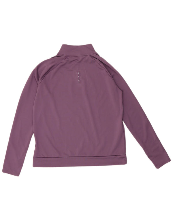 Top da tuta Nike Dri Fit Graphic Pullover da donna UK 14 viola medio