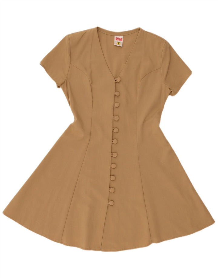 CLOCK HOUSE Abito a trapezio da donna EU 38/40 Poliestere beige medio