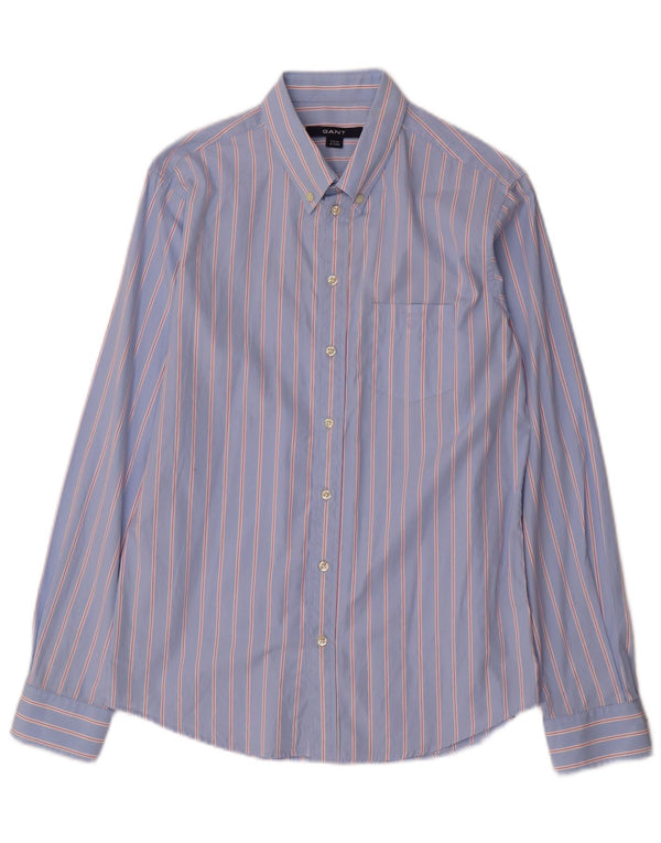 Camicia Gant Bambino 14-15 Anni Cotone Rigato Blu