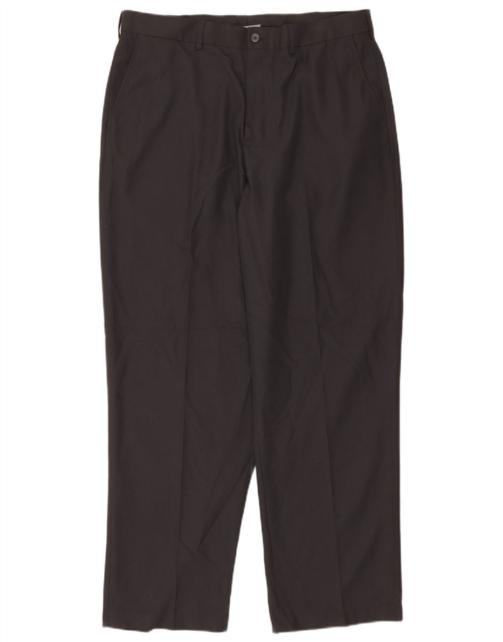 Pantaloni casual dritti da uomo Izod W36 L32 poliestere nero