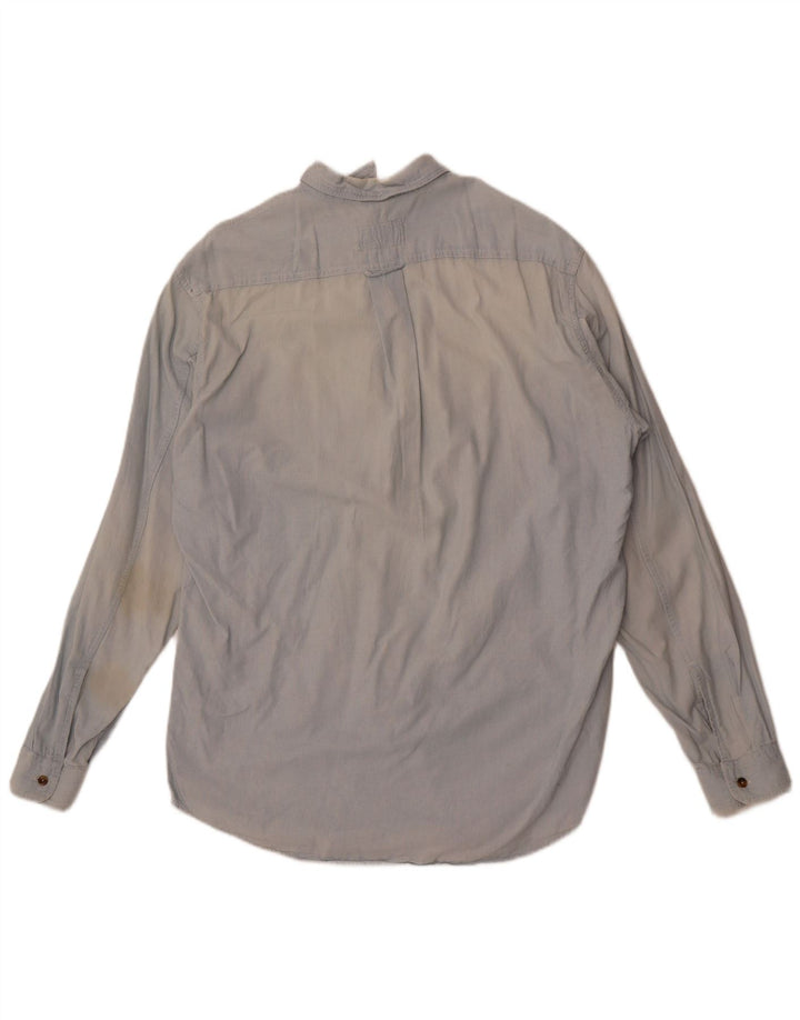 Camicia Valentino Uomo Taglia 39 Blu Medio