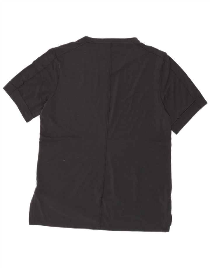T-shirt NIKE da uomo Dri Fit slim fit, grande, in poliestere nero