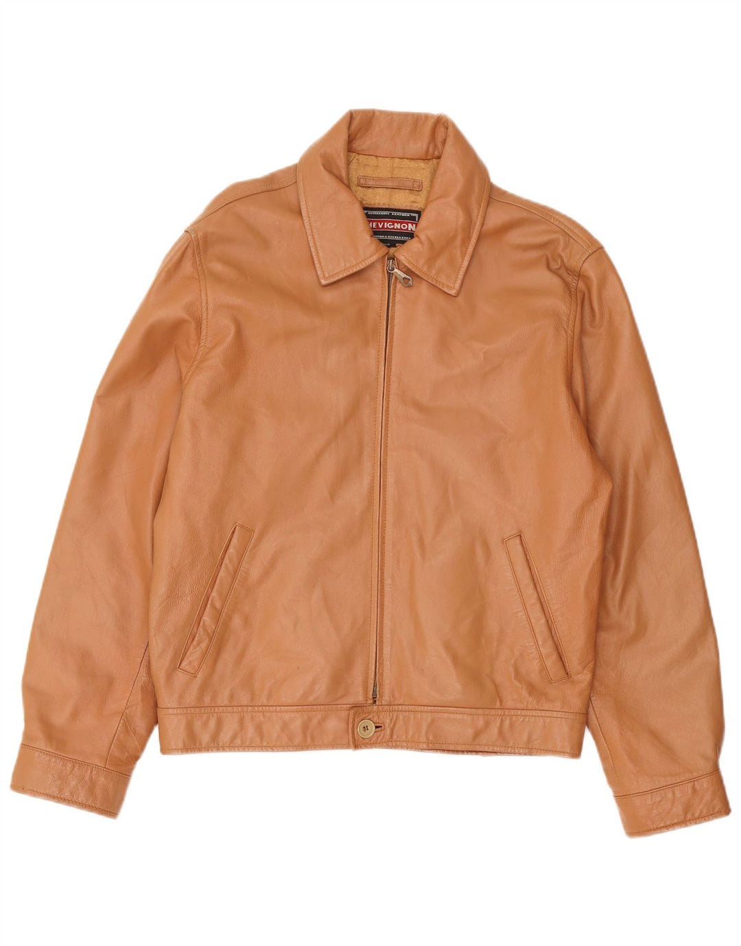 Giacca in pelle da uomo Chevignon UK 38 Marrone medio