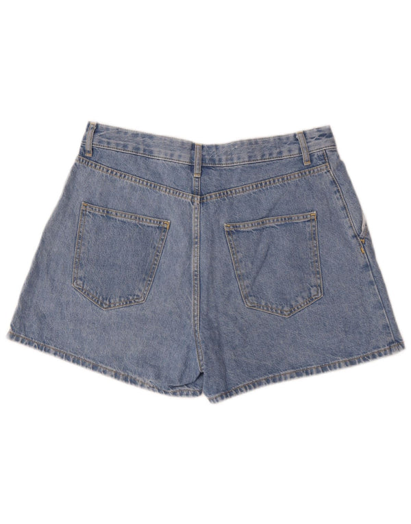 Pantaloncini di jeans da donna Zara medi W30 cotone blu