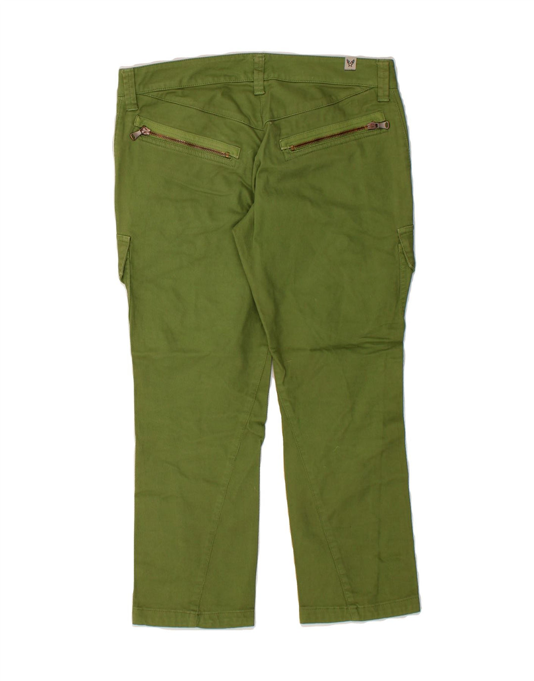 AVIREX Womens Straight Crop Cargo Trousers EU 38 Medium W32 L24 Green Vintage Avirex and Second-Hand Avirex from Messina Hembry 