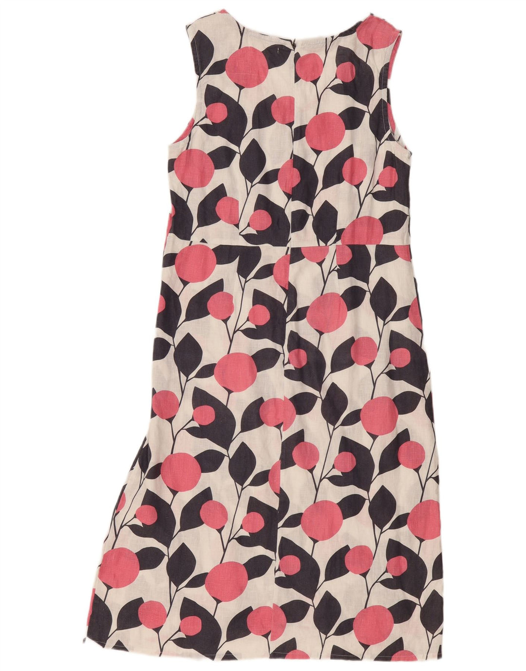 Abito a trapezio senza maniche da donna White Stuff UK 12 Medio bianco floreale