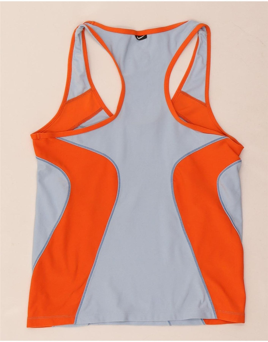 Canotta Nike Dri Fit da donna US 8/10 color block blu medio