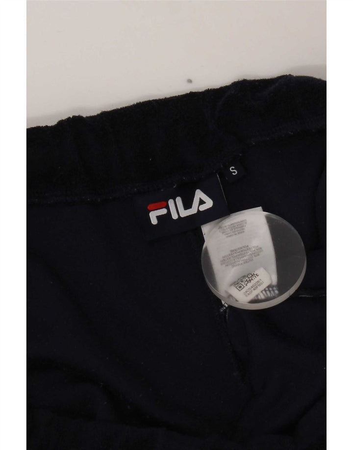 Pantaloncini sportivi Fila da donna piccoli in cotone blu navy