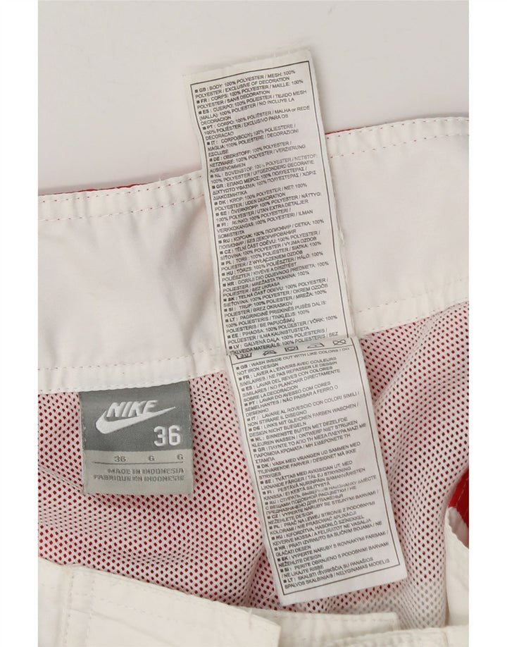 Pantaloncini da bagno da uomo Nike Large in poliestere color block bianco