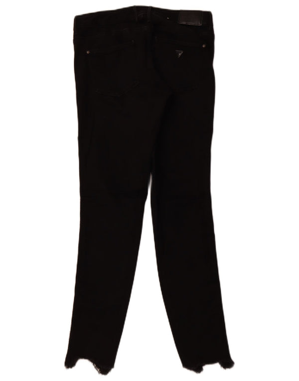 Jeans skinny Jegging da donna a vita media GUESS W28 L28 cotone nero